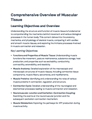 Comprehensive Guide to Muscle Contraction & Relaxation (Physiology ...