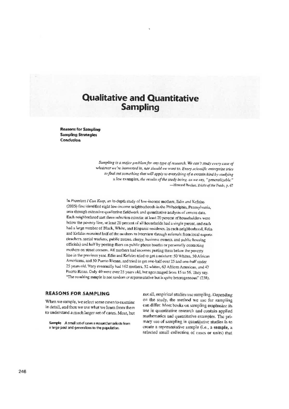 Title: Sampling Strategies in Qualitative and Quantitative Research ...
