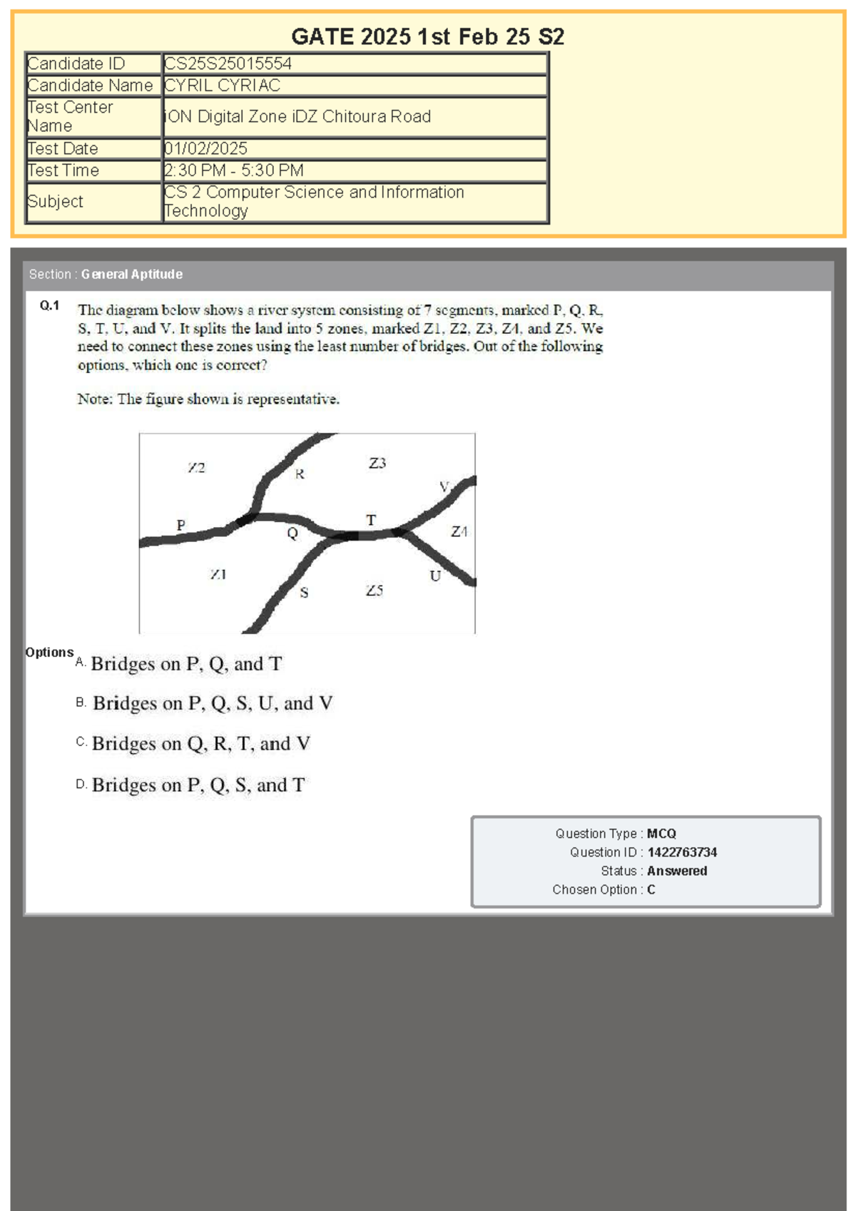 GATE 2025 CS 2 General Aptitude Test Responses and Analysis - Studocu