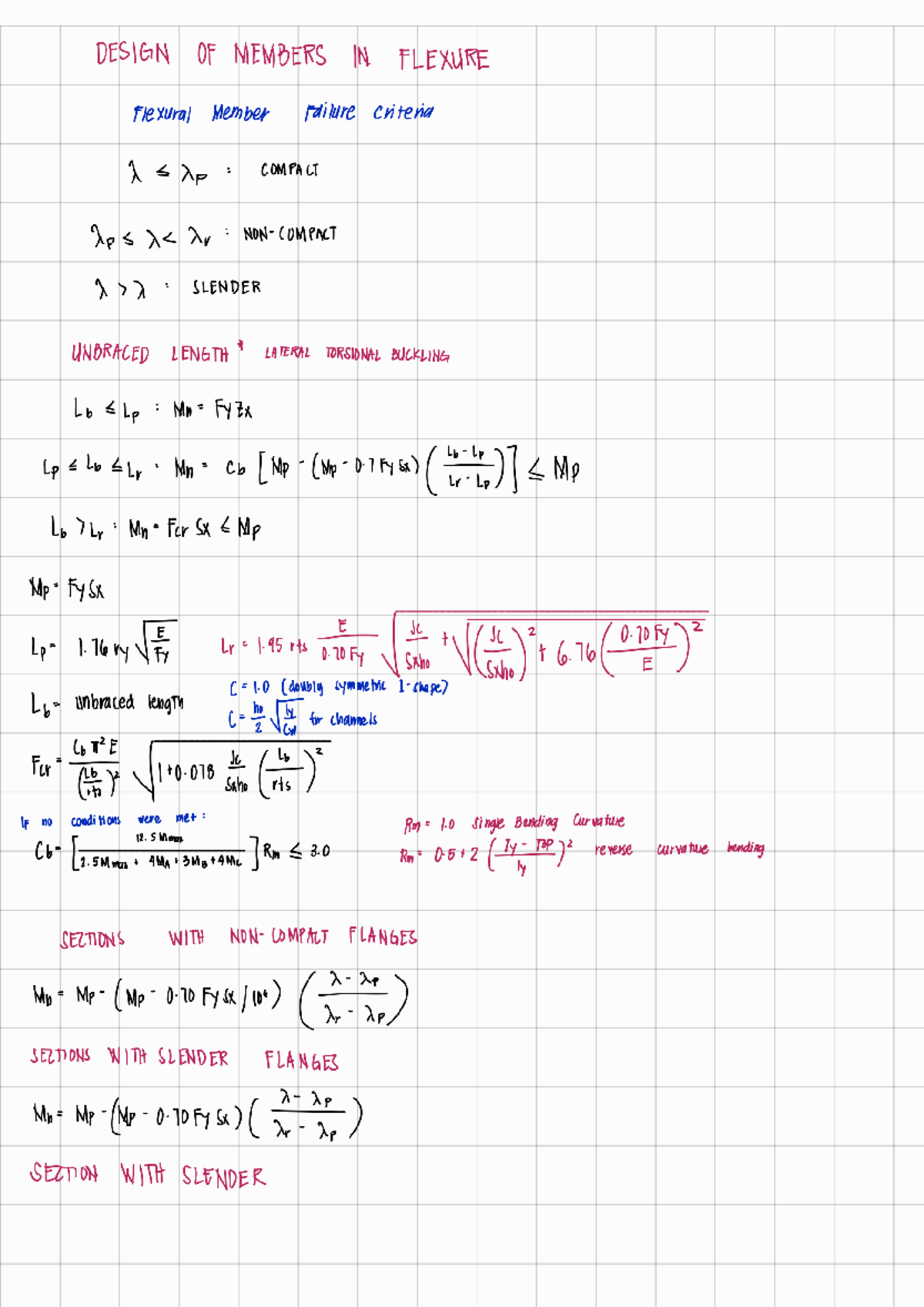 DESIGN OF FLEXURAL MEMBERS IN BUCKLING (ENG 101) - Studocu
