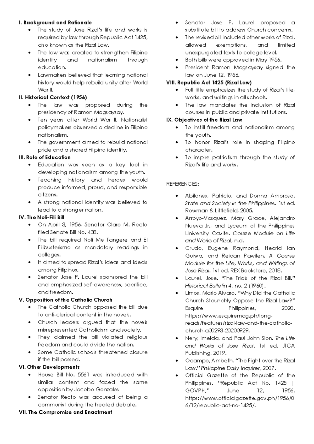 Lecture Notes on the Life and Works of Jose Rizal (Course Code: Rizal ...