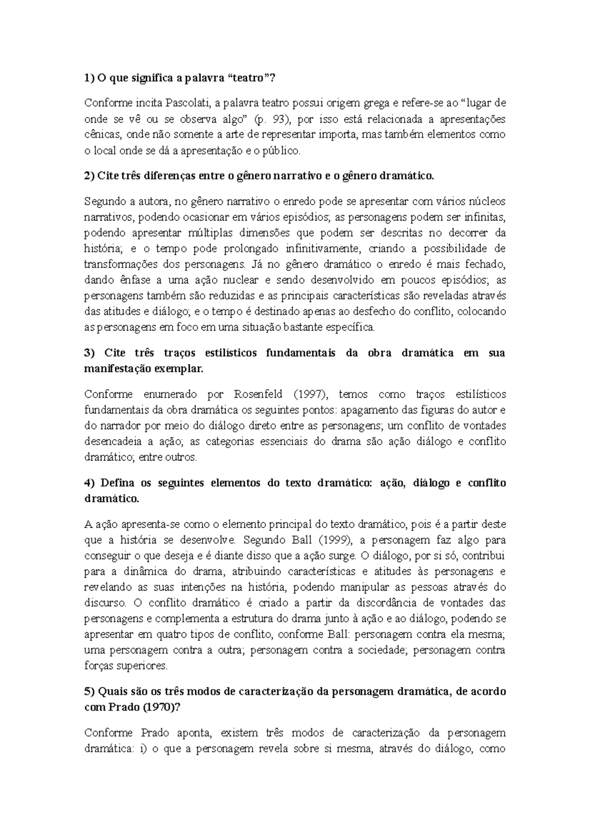 Operadores de leitura do texto dramático - 1) O que significa a palavra ...