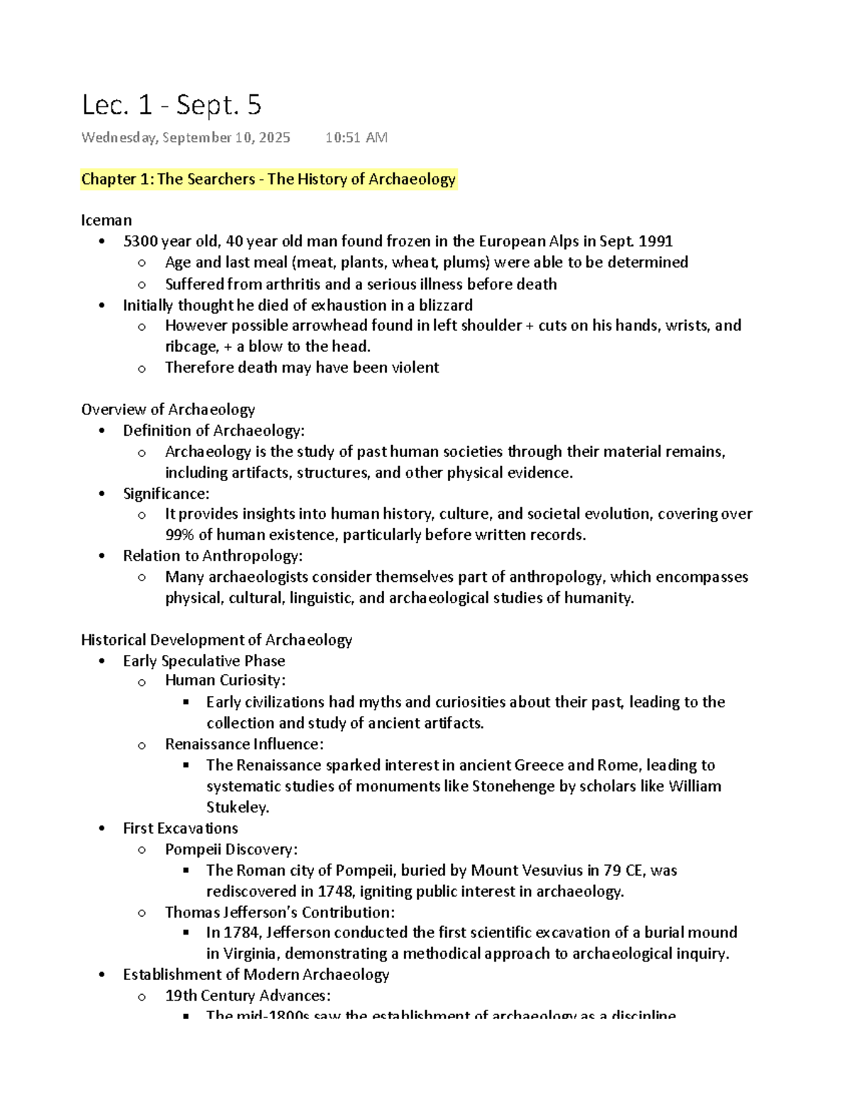 Archaeological Methods and Techniques: Insights from A53207AD Lecture 1 ...