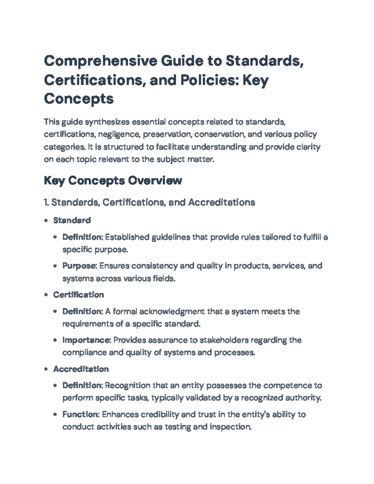 Comprehensive Guide to Standards & Certifications: Key Concepts ...