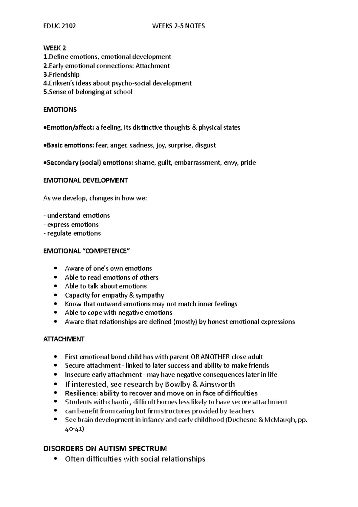 EDUC2102 W1 Tutorial - notes - EDUC2102 Learners and the Learning ...