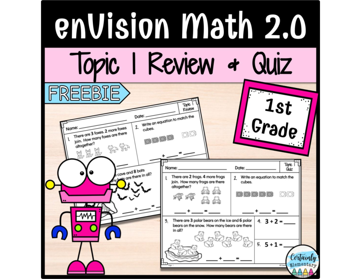 FREEen Vision Math 201: 1st Grade Topic 1 Review & Quiz - Studocu