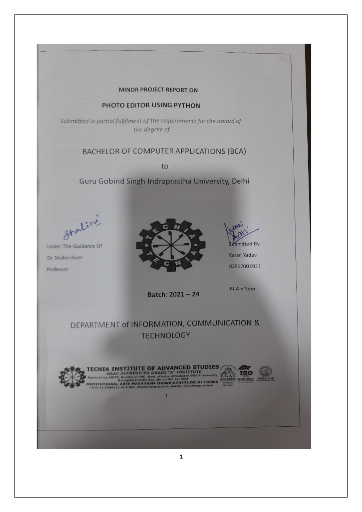 Advanced Photo Editor Project: Python-Based Software Development - Studocu