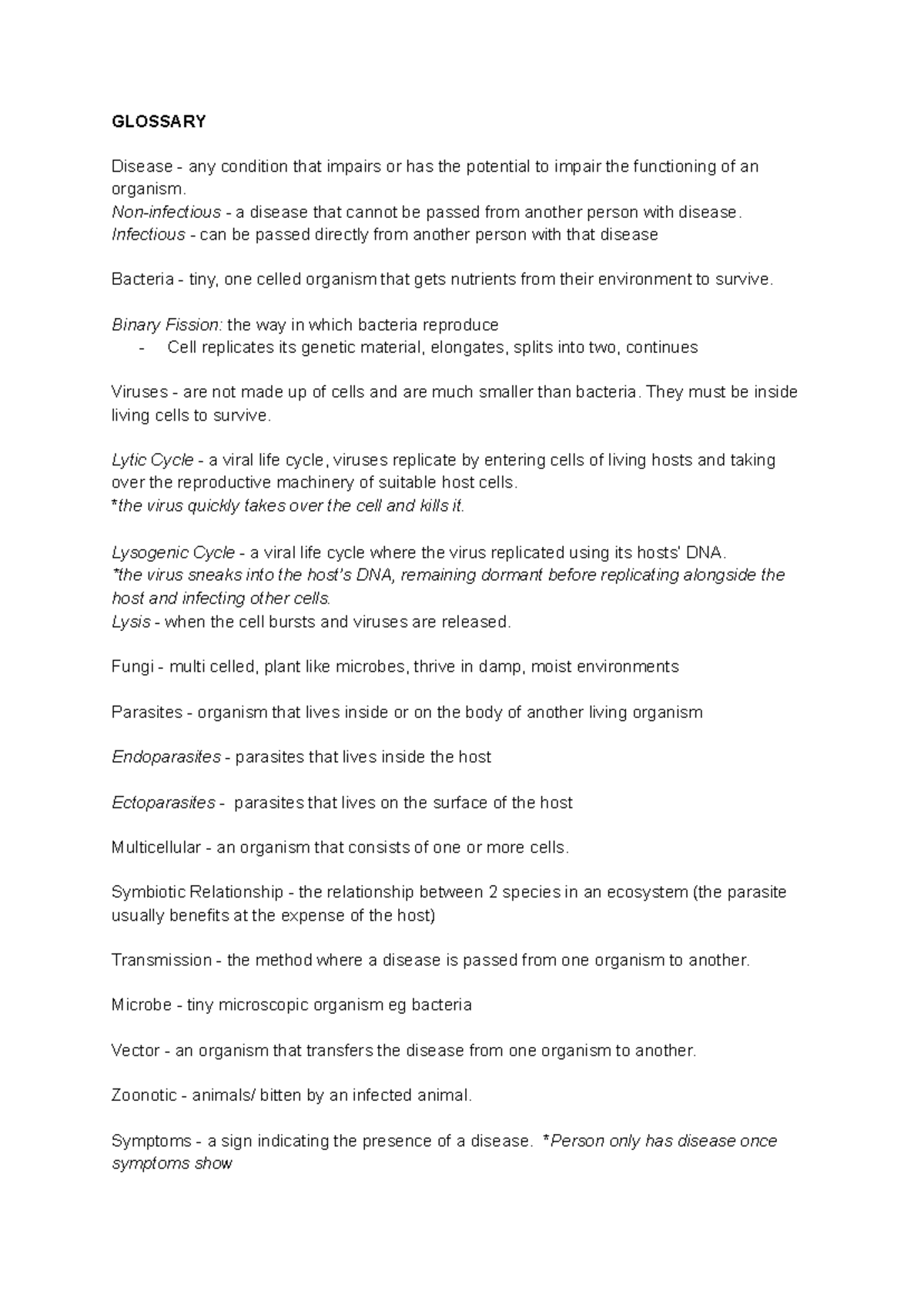 Human Science Glossary: Key Terms and Definitions for Study - Studocu