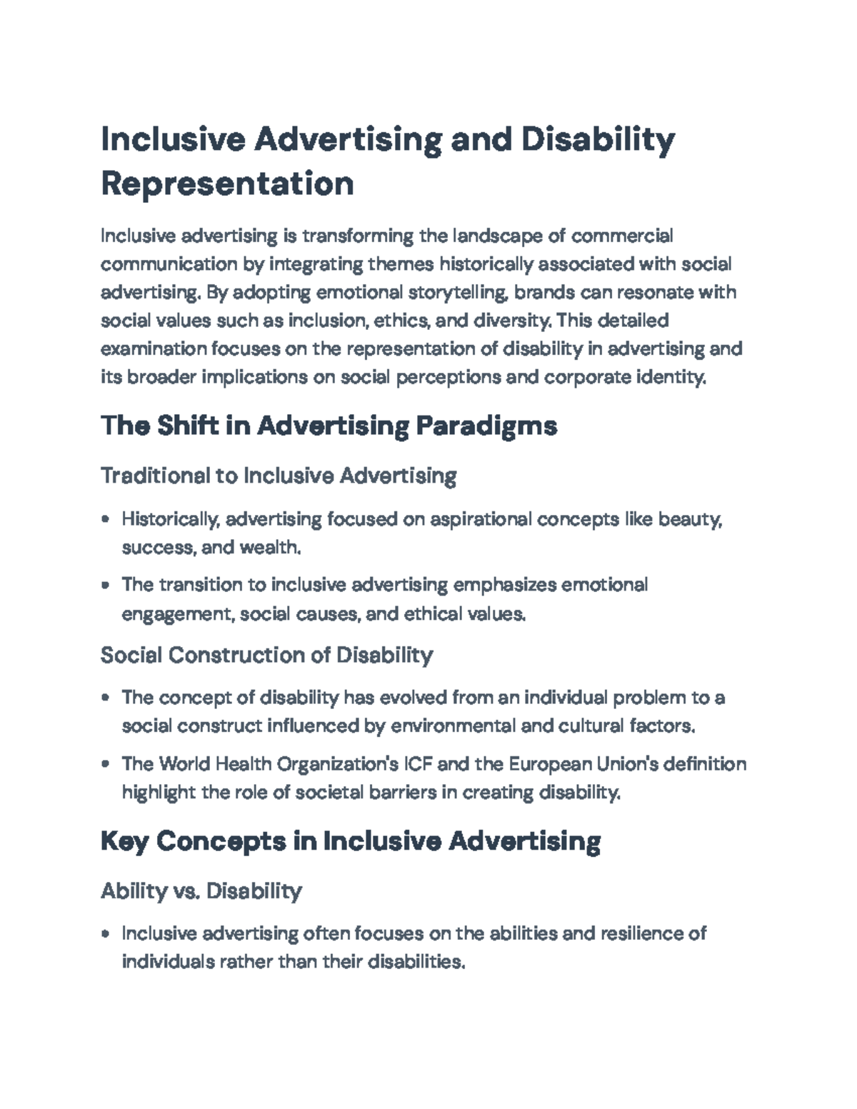 Inclusive Advertising & Disability Representation: A Transformative ...