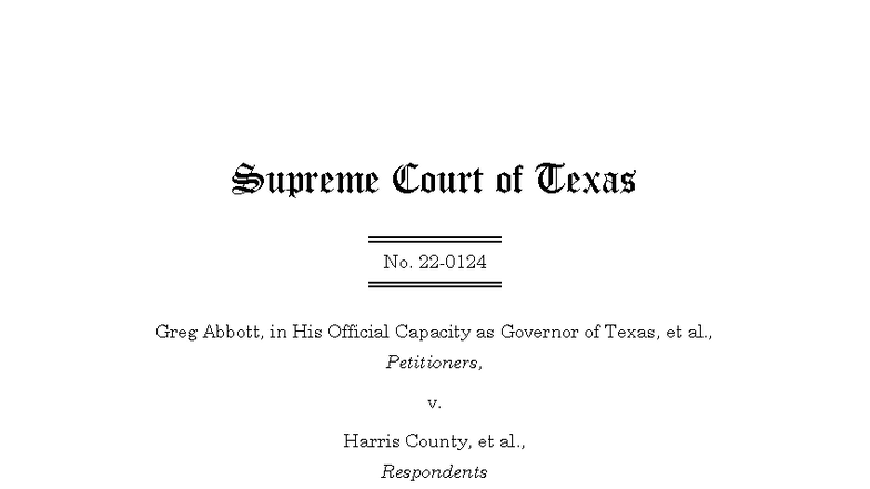 Abbott v. Harris County: Texas Supreme Court Ruling on Mask Mandates ...