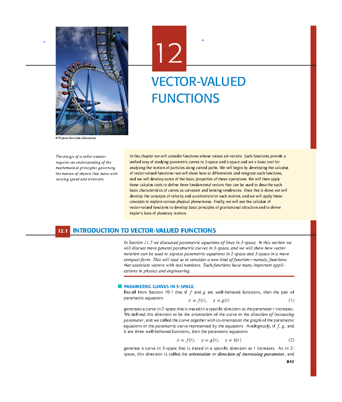 Math Work Chapter 12: Vector-Valued Functions and Applications - Studocu