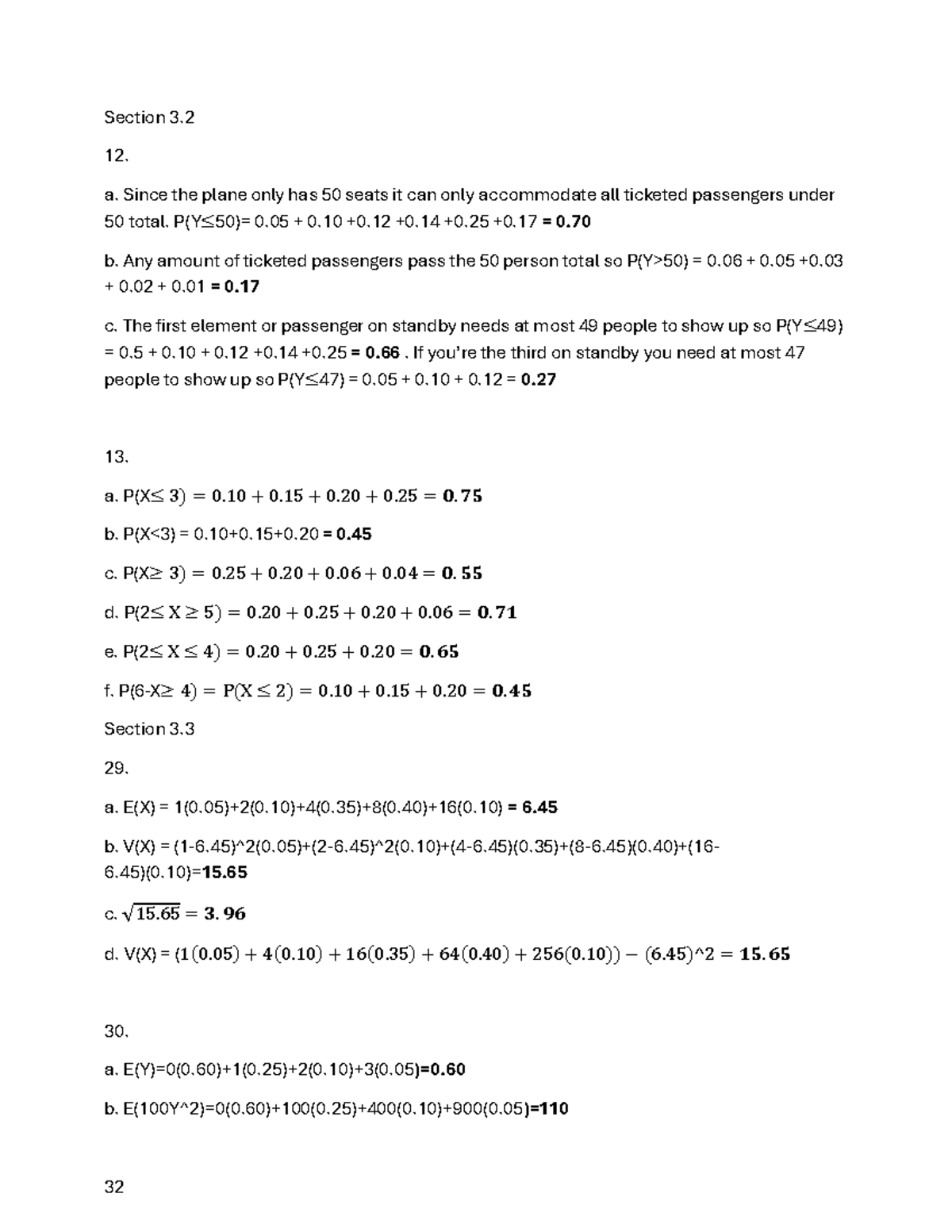 Assignment 4 - Homework 4: Probability and Statistics Analysis - Studocu