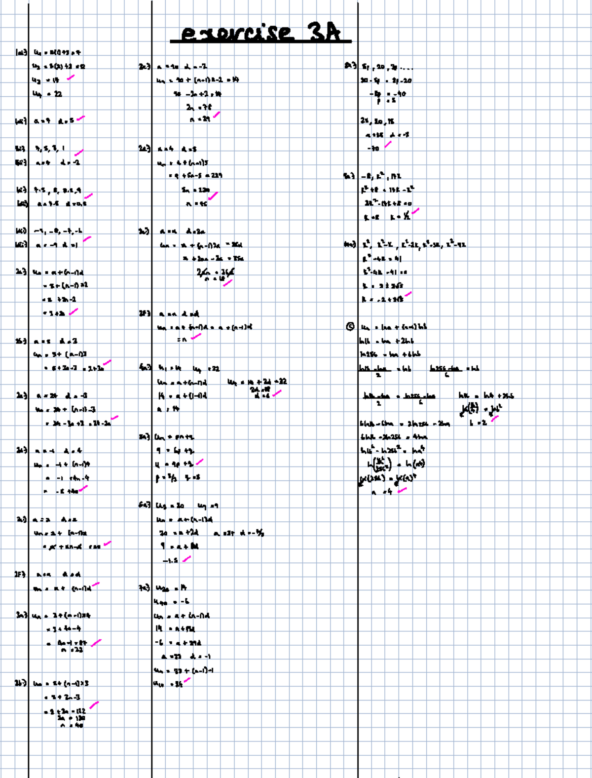Note 8 Jun 2024 - A LEVEL MATHS - exercise 3A I I satsp.ze in 2 14 20 ...