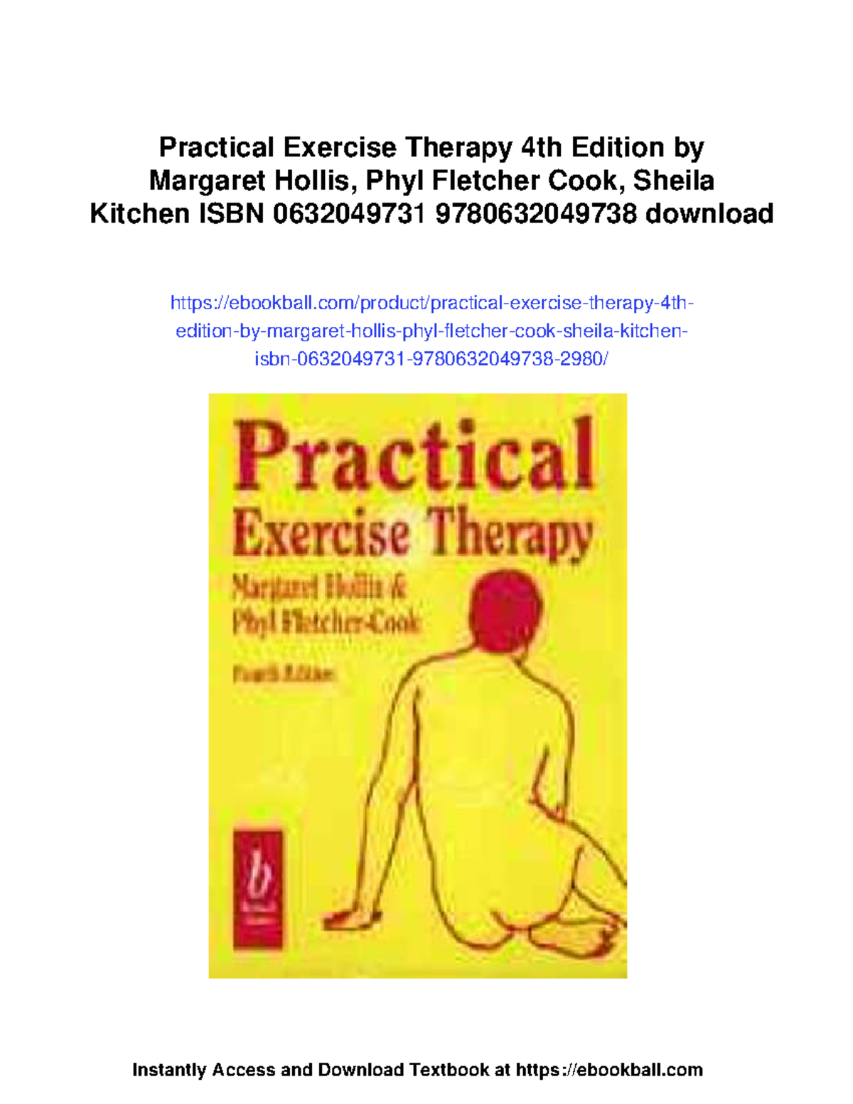 Practical exercise therapy 4th edition: A comprehensive guide to ...