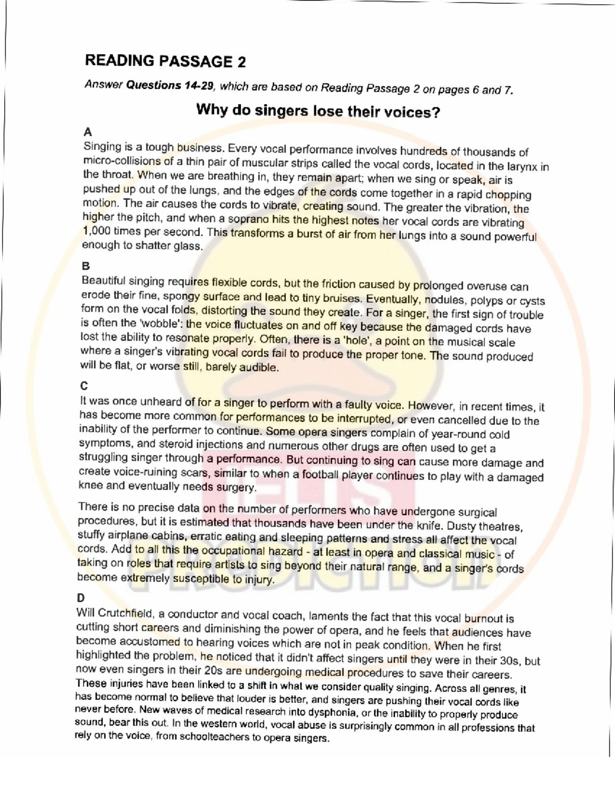 IELTS READING PRACTICE: PASSAGE 2 & 3 ANALYSIS AND QUESTIONS - Studocu