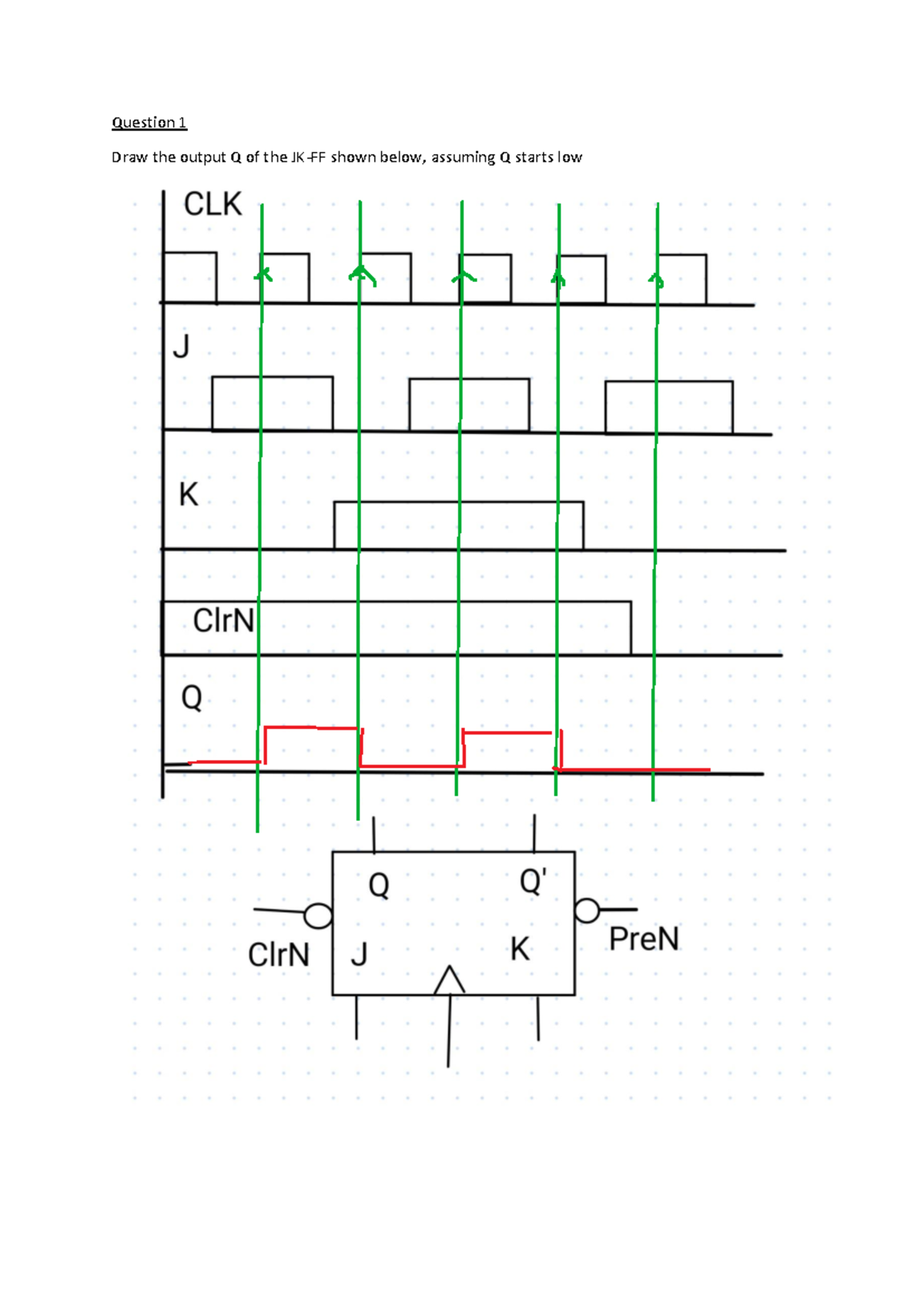 Logic Design Questions for JK-FF, Counters, and Or Gates - Studocu