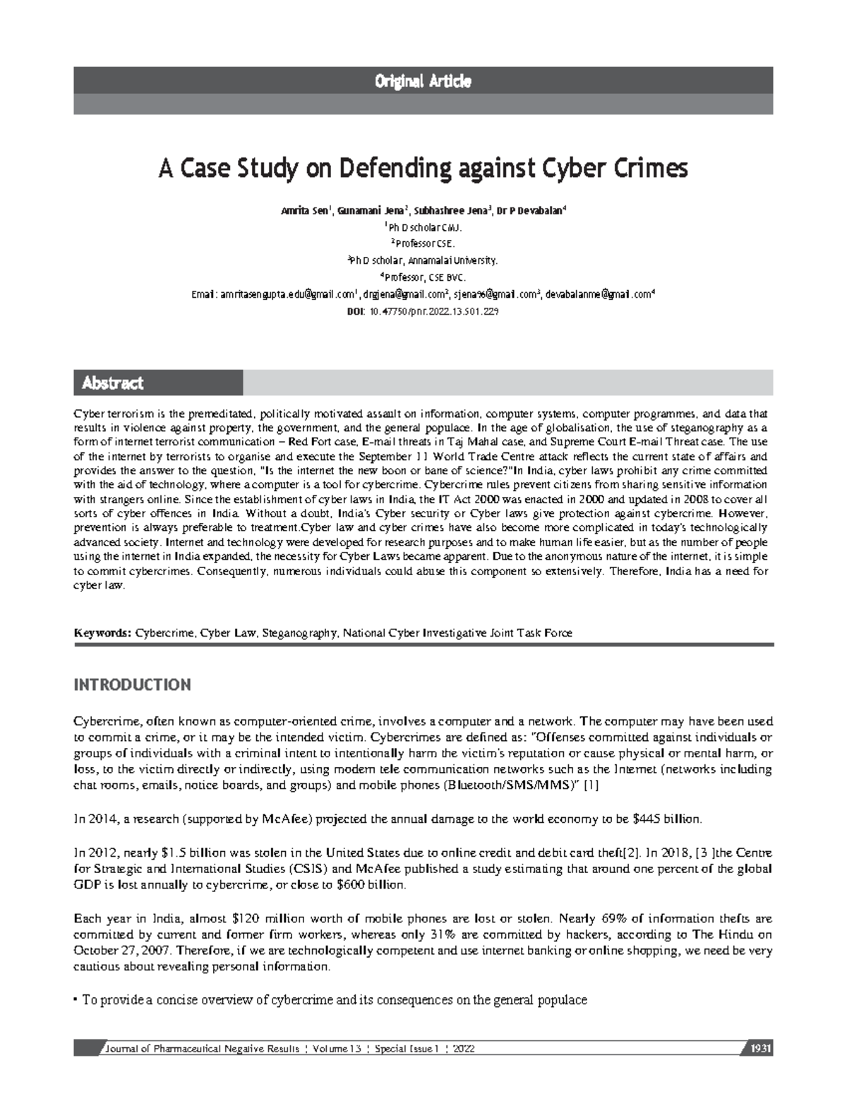 Case Study: Strategies for Defending Against Cyber Crimes - Studocu