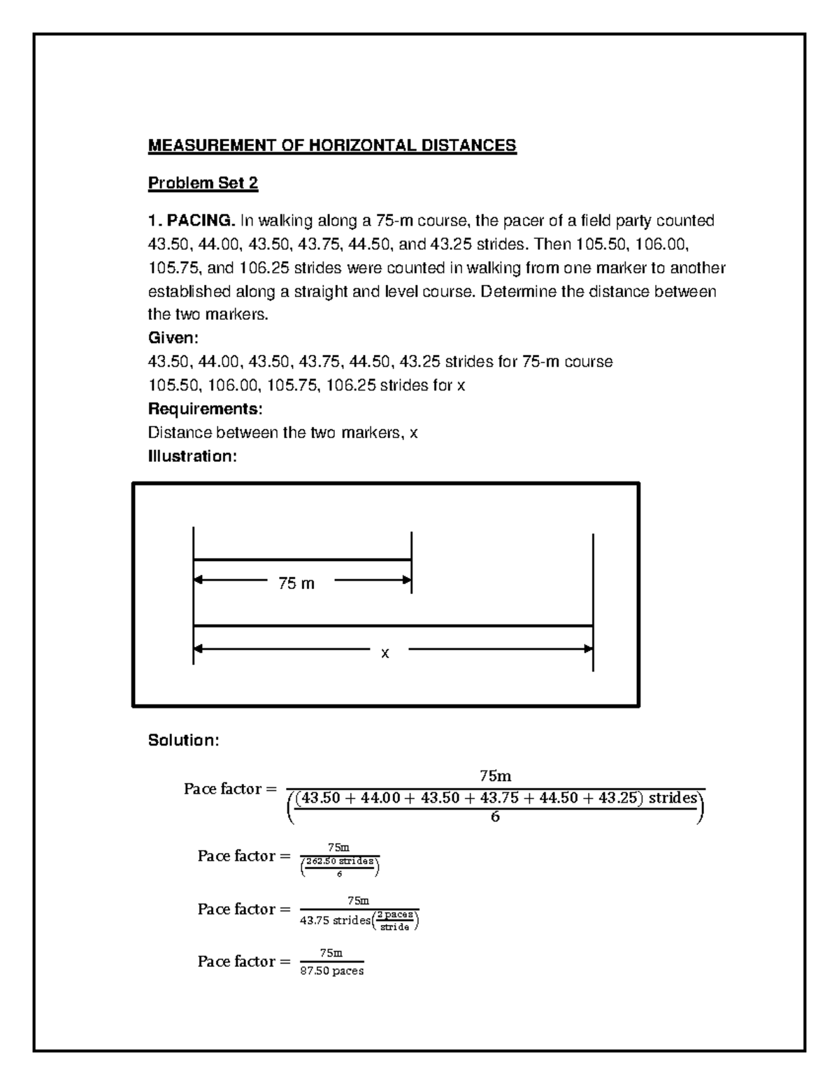 Measurement Of Horizontal Distances - Civil Engineering - PUP - Studocu