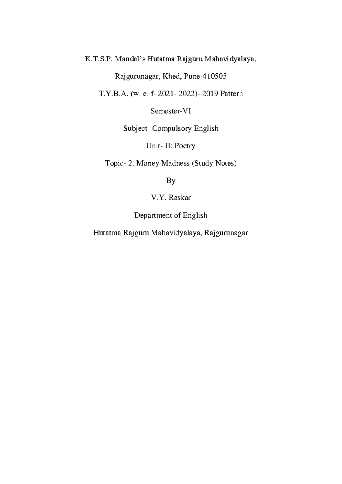 Unit 4: Exception Handling & Multithreaded Programming Concepts - Studocu