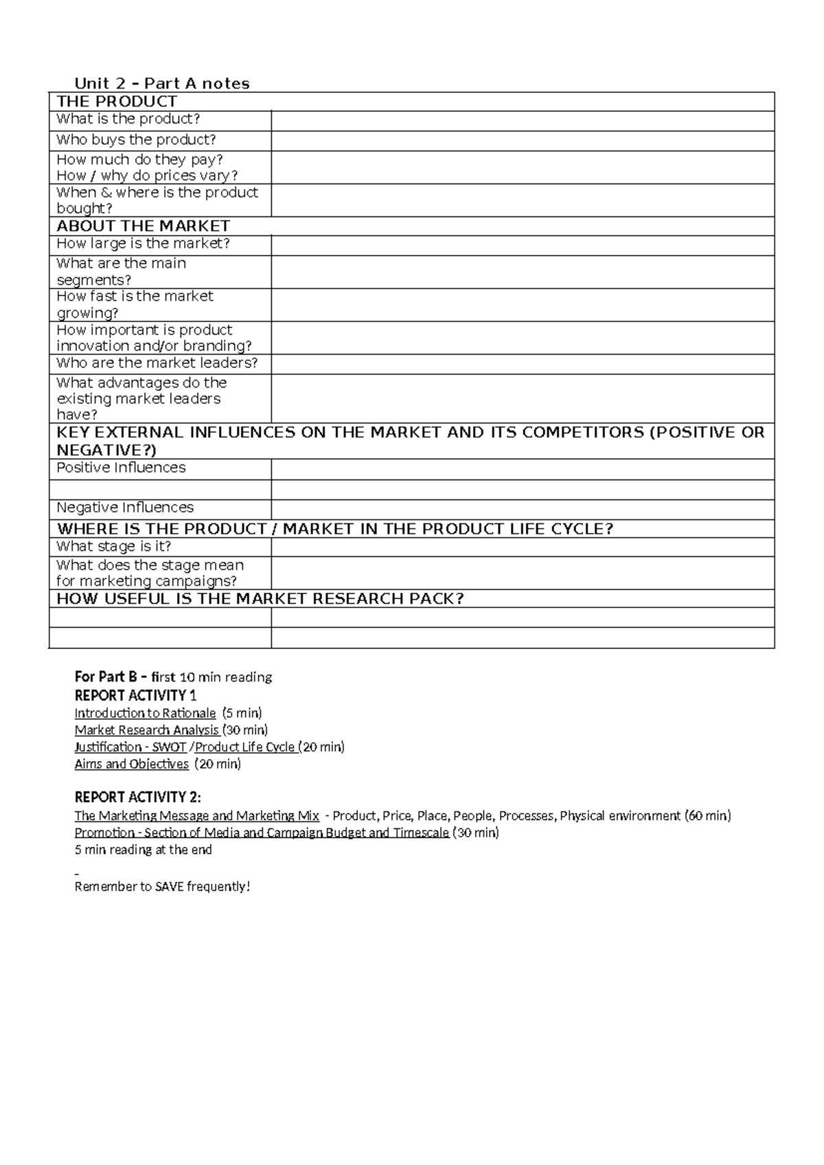 Unit 2 - Part A Notes Structure for Students (2025) by Tayten Twiselton ...