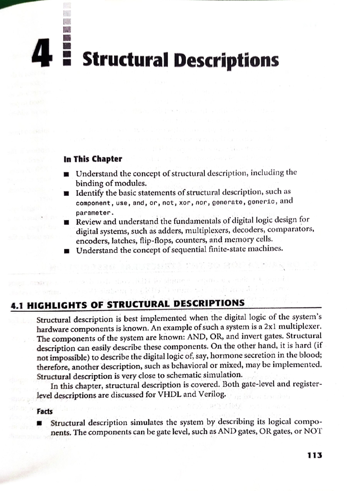 DSDV 4 Structural Descriptions: Fundamentals of Digital Logic Design ...