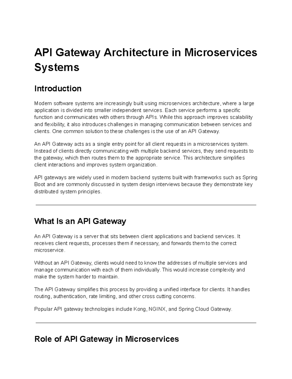 1011059583 API Gateway Architecture in Microservices Systems Overview ...