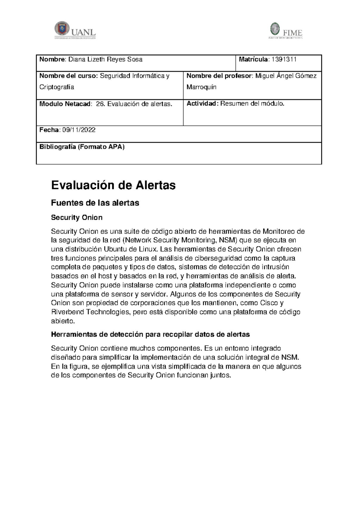 Evaluación de Alertas - Resumen del Módulo 26 de Seguridad Informática ...