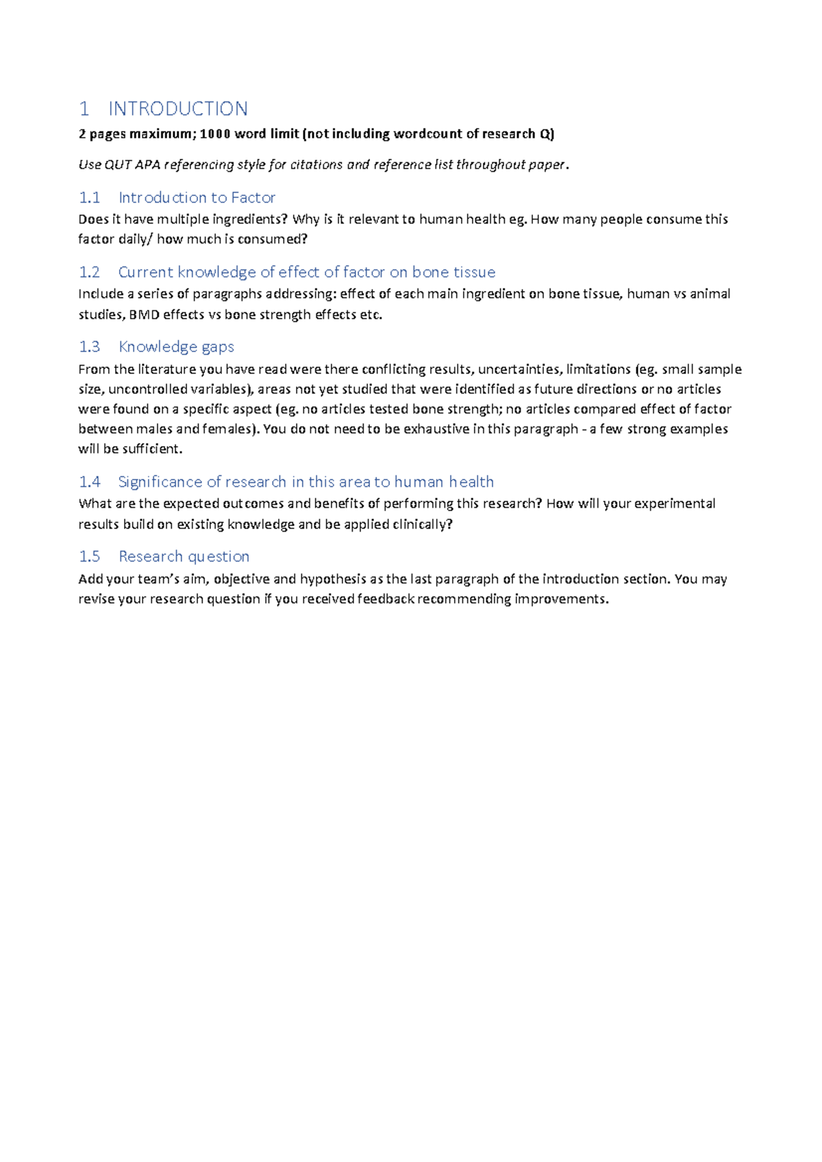 Anatomy Research Paper - Format Guidance for 2023 Study - Studocu