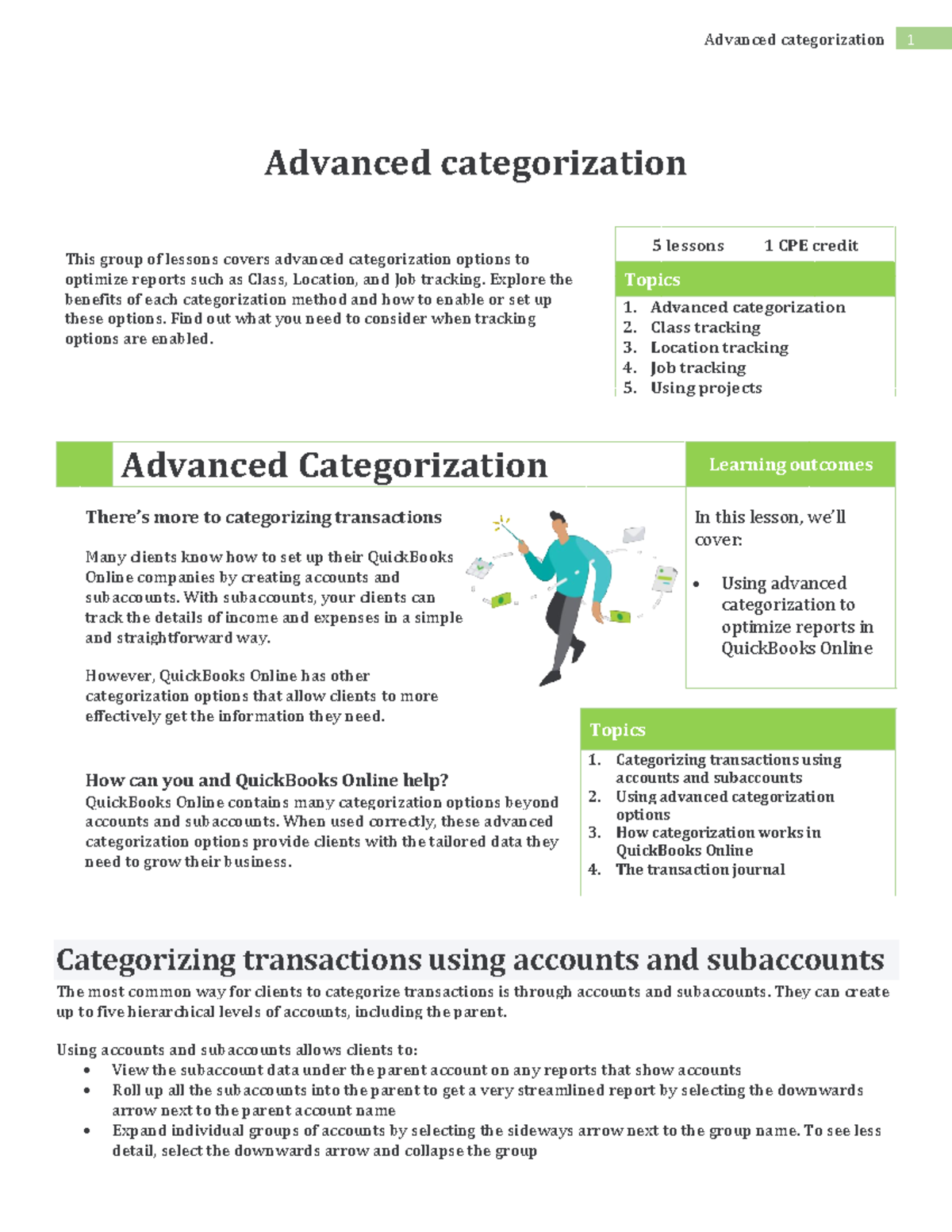 Advanced Categorization in QuickBooks: Module 1 Lessons and Insights ...