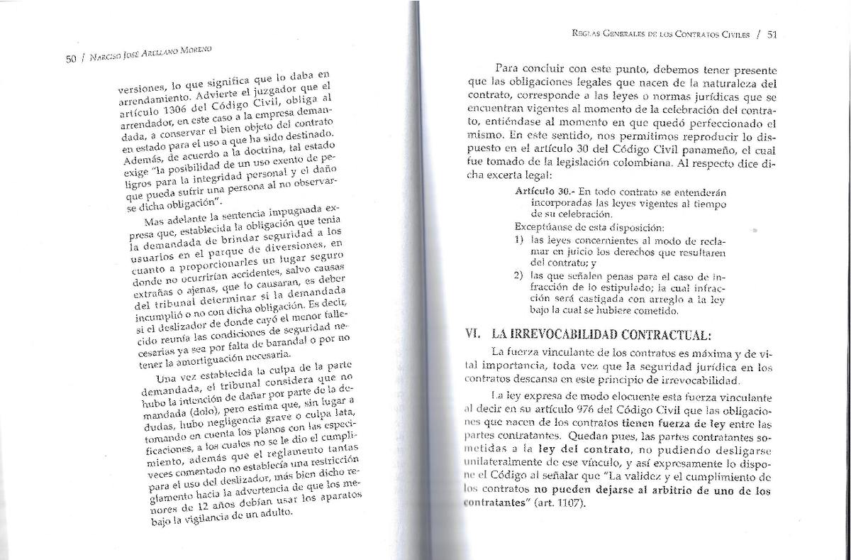 Reglas Generales de Contratos Civiles: Irrevocabilidad y Juramento
