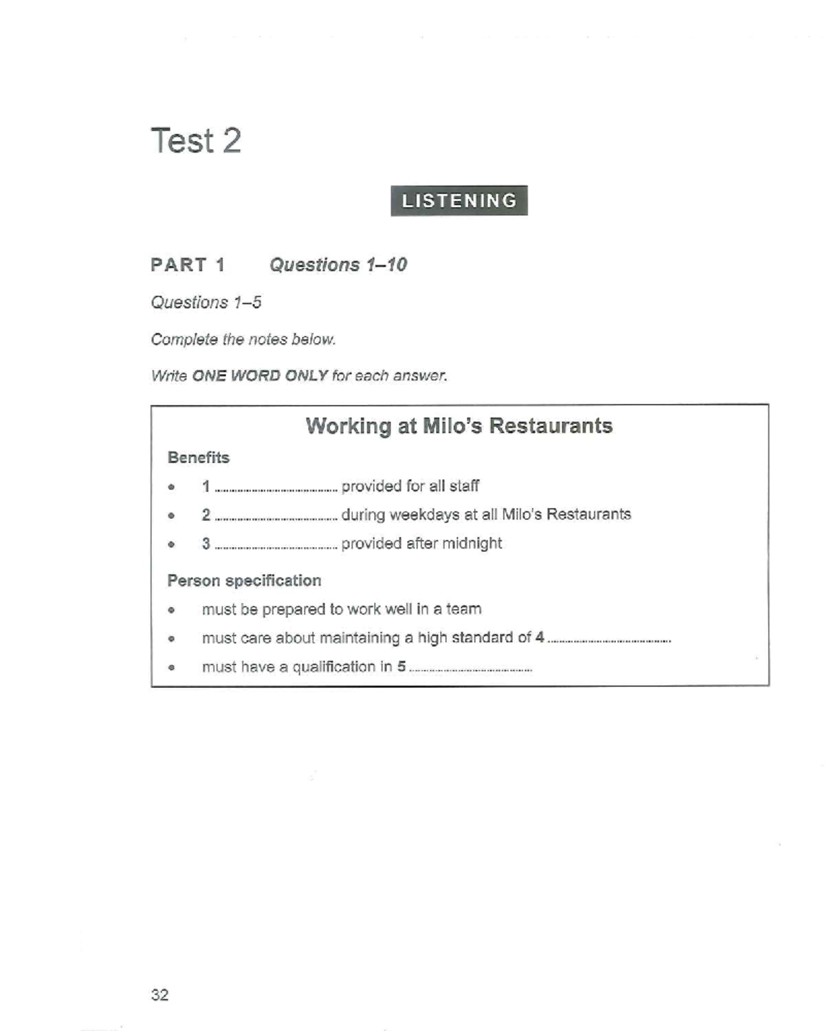 Cam 18 Test 2 - IELTS Listening and Reading Questions - Studocu