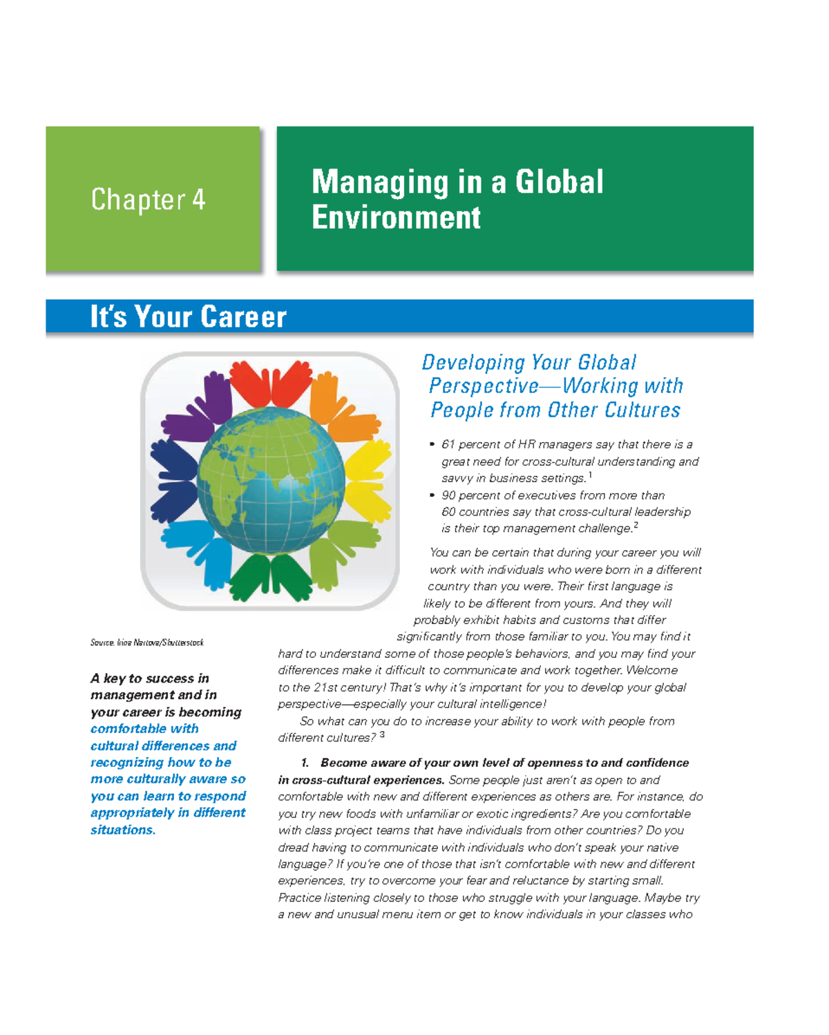 Managing in a Global Environment - Chapter 4 Summary (0FF150135) - Studocu