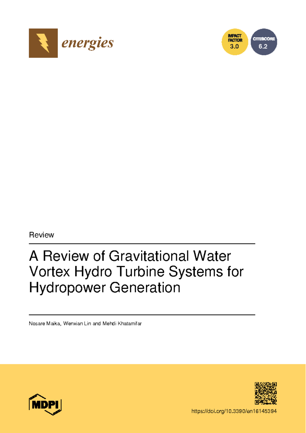 Energies 16 05394 with cover - 3 6. A Review of Gravitational Water ...