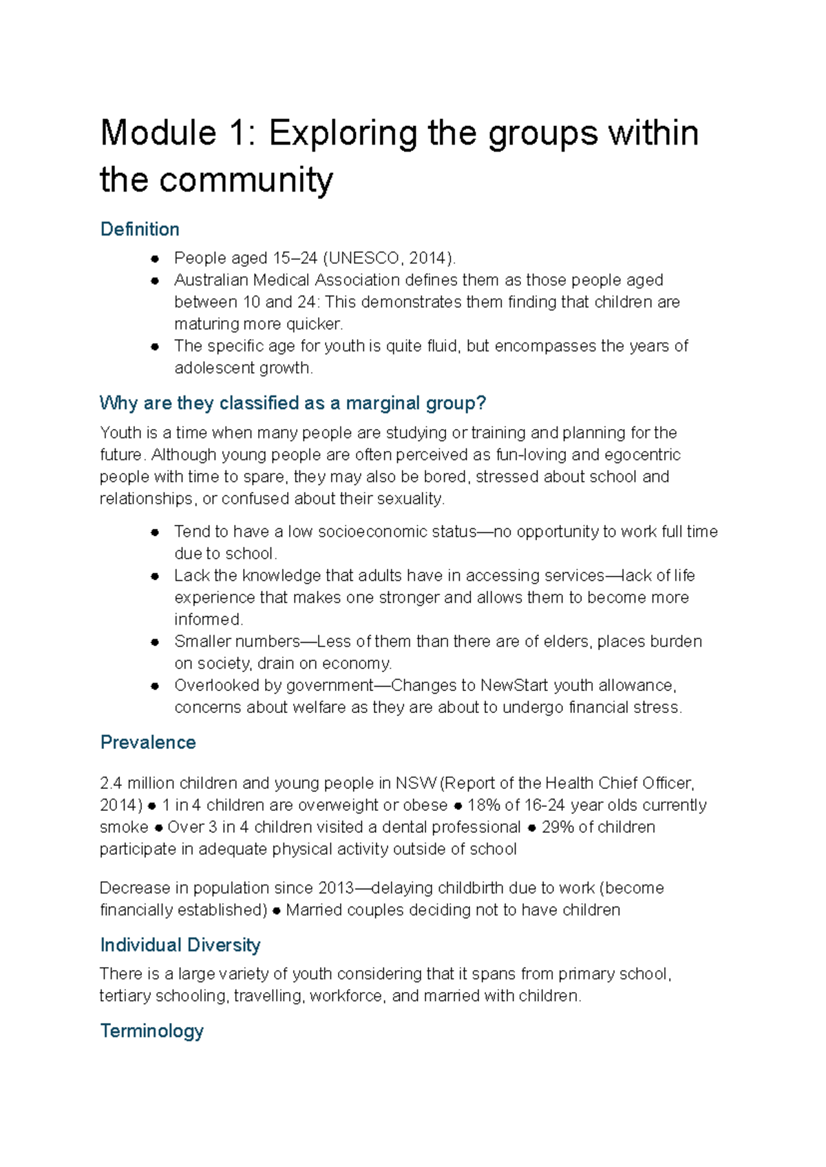 CAFs - Youth Module 1: Understanding Community Groups and Challenges ...
