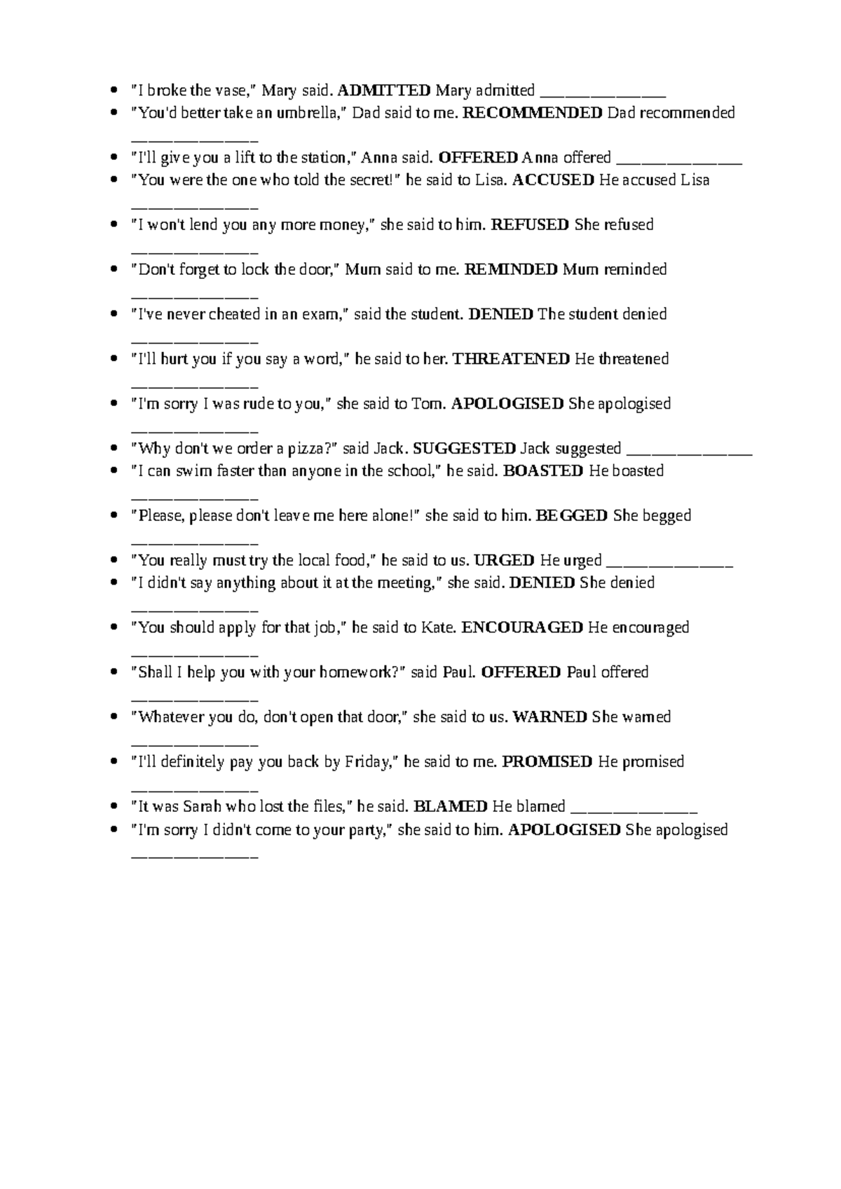 Reporting Verbs 3: Analysis and Examples for Effective Communication ...