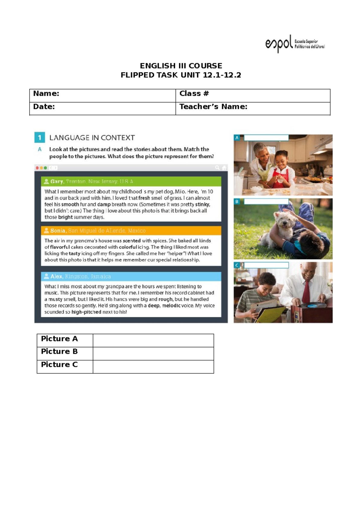 Flipped TASK UNIT 12 - para practicasr - Ingles III - ENGLISH III ...