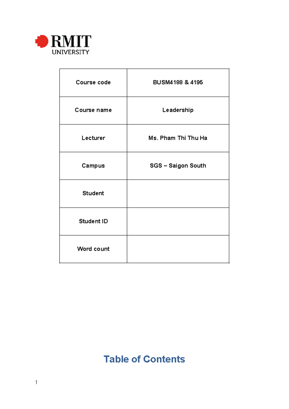 A2 BUSM4188&4195 - Critical Analysis of Leadership Qualities and Styles ...