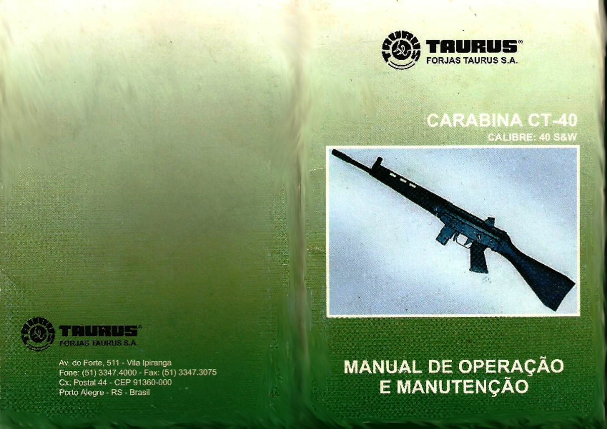 Manual CT-40: Material Preparatório para Operação da Carabina Calibre ...