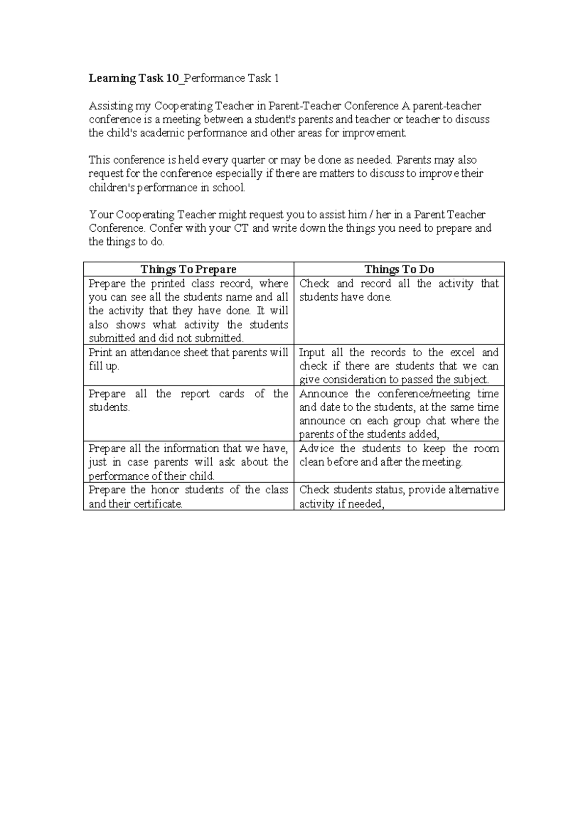 Letter for One-Week Modular Class (Feb 12-16, 2024) - Studocu