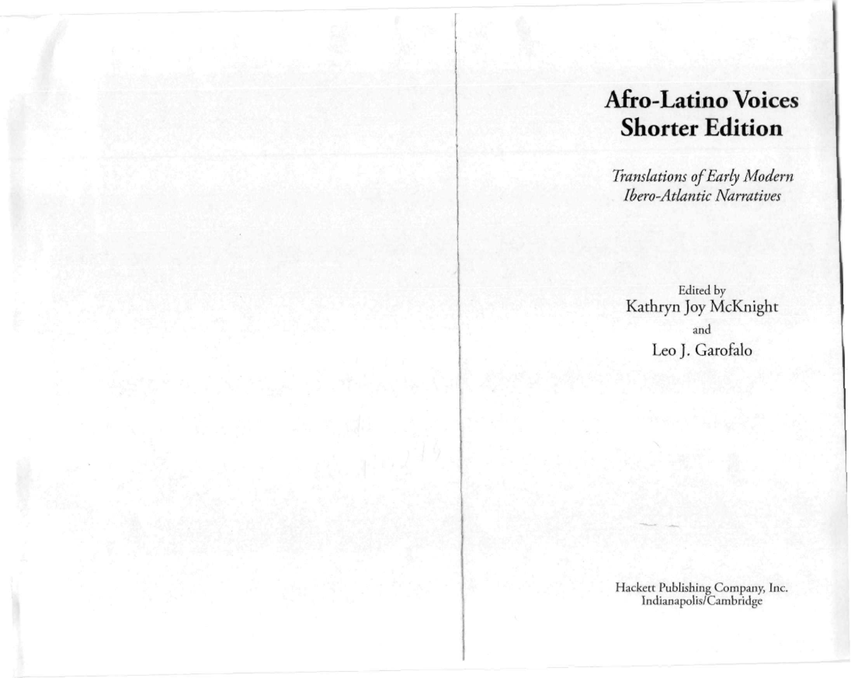 Voices: Translations of Early Modern Narratives - Shorter Edition - Studocu
