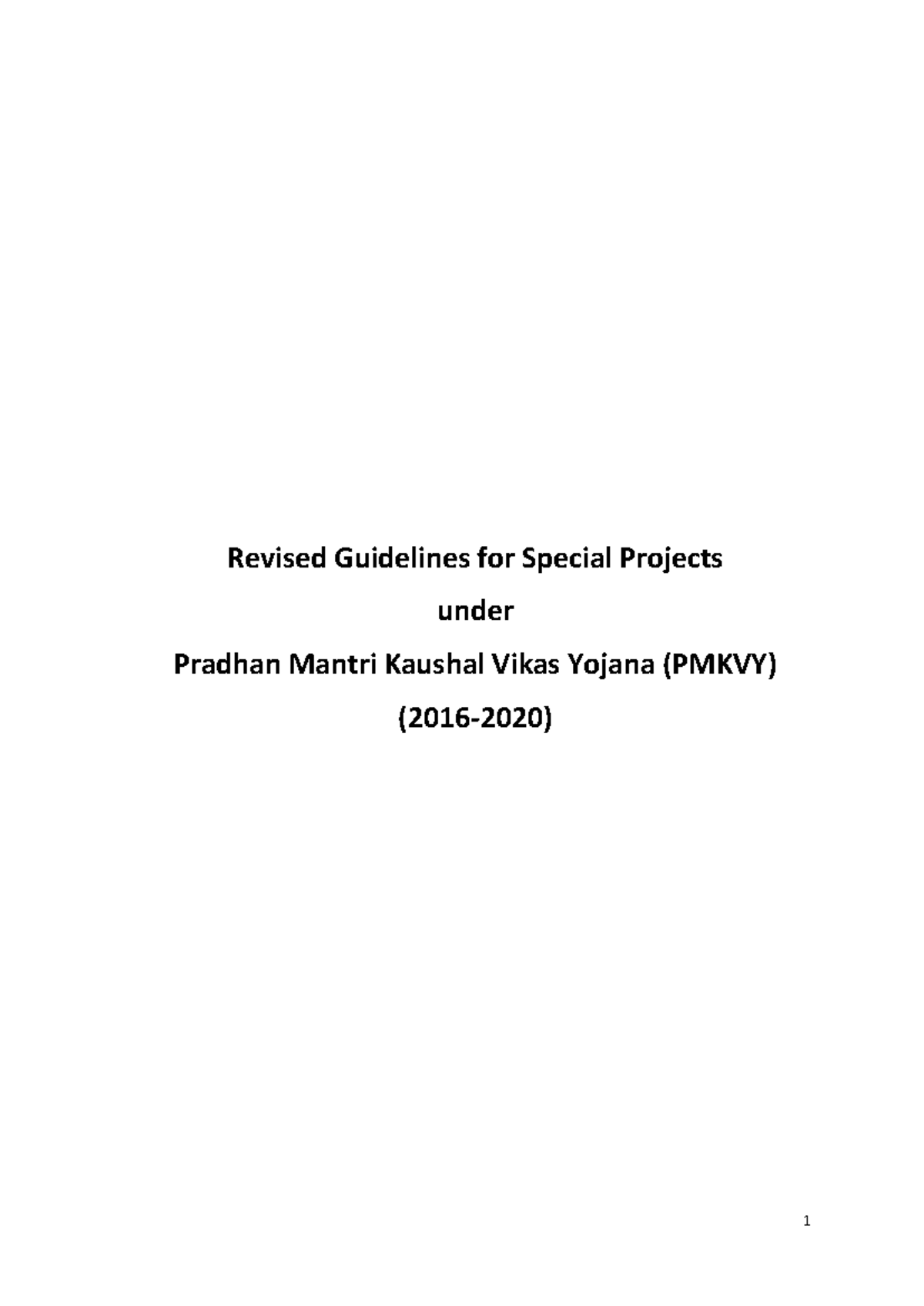 Revised guidelines Spl Projects 25 09 16 - Revised Guidelines for ...