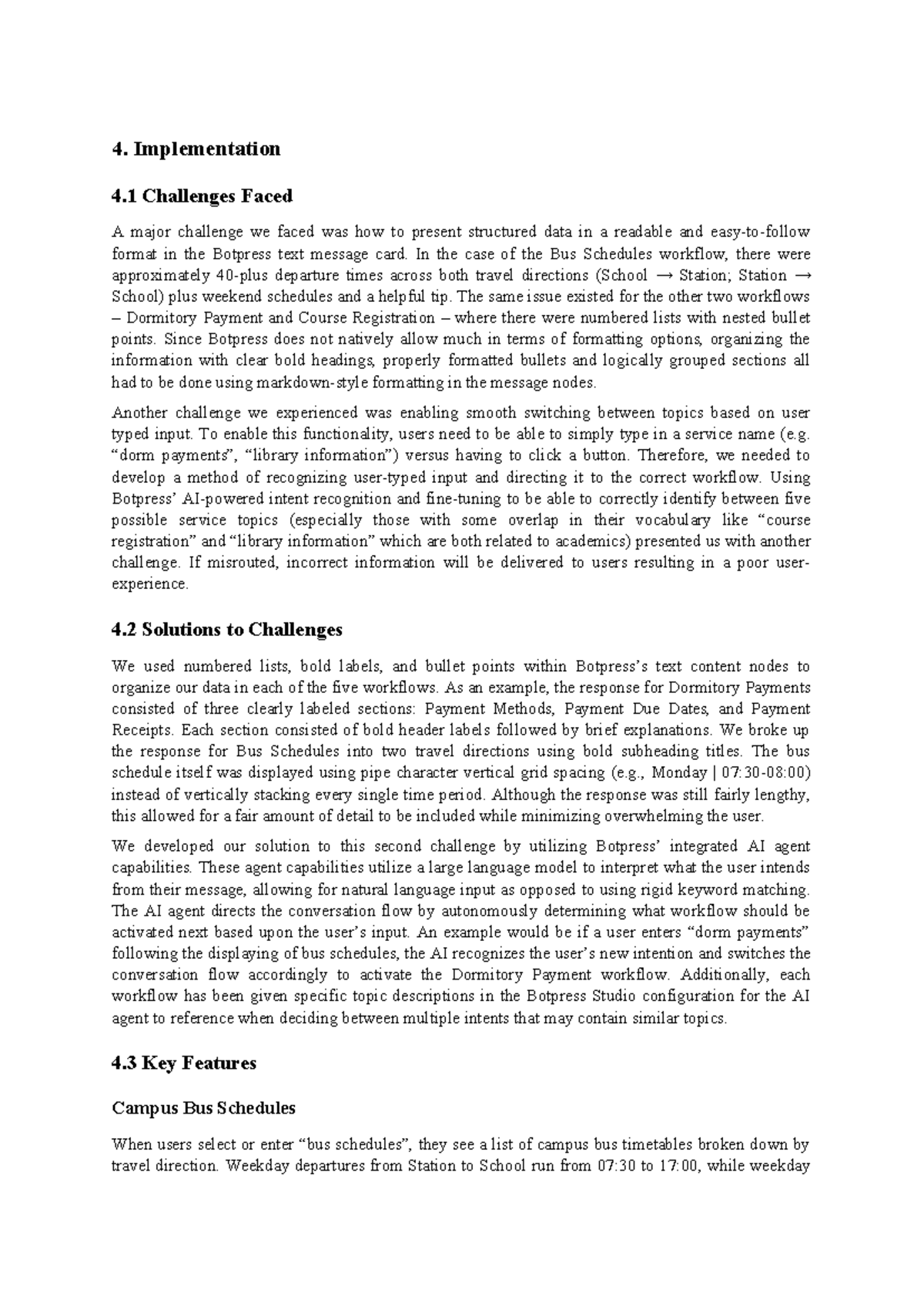 Implementation Challenges and Solutions in Botpress Workflows - Studocu
