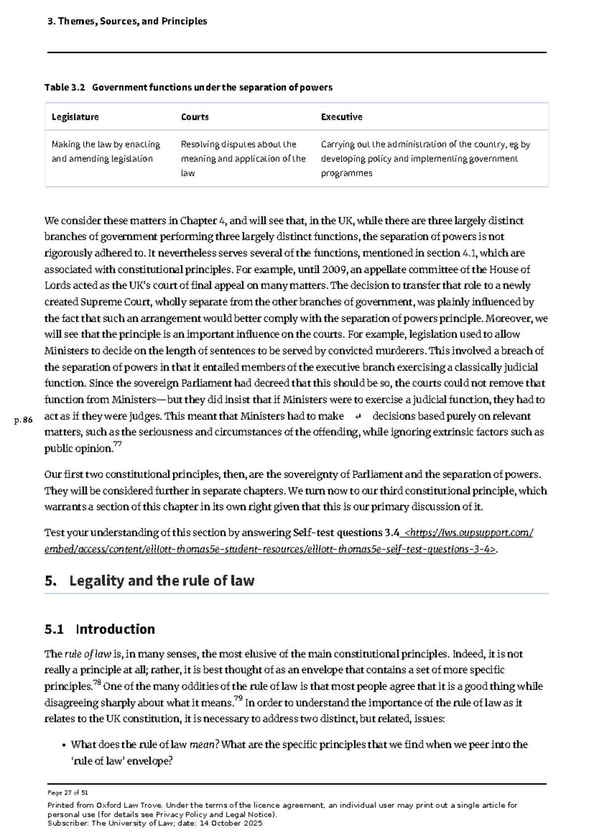 Exploring the Rule of Law: Principles & Implications in UK Law (LAW 301 ...