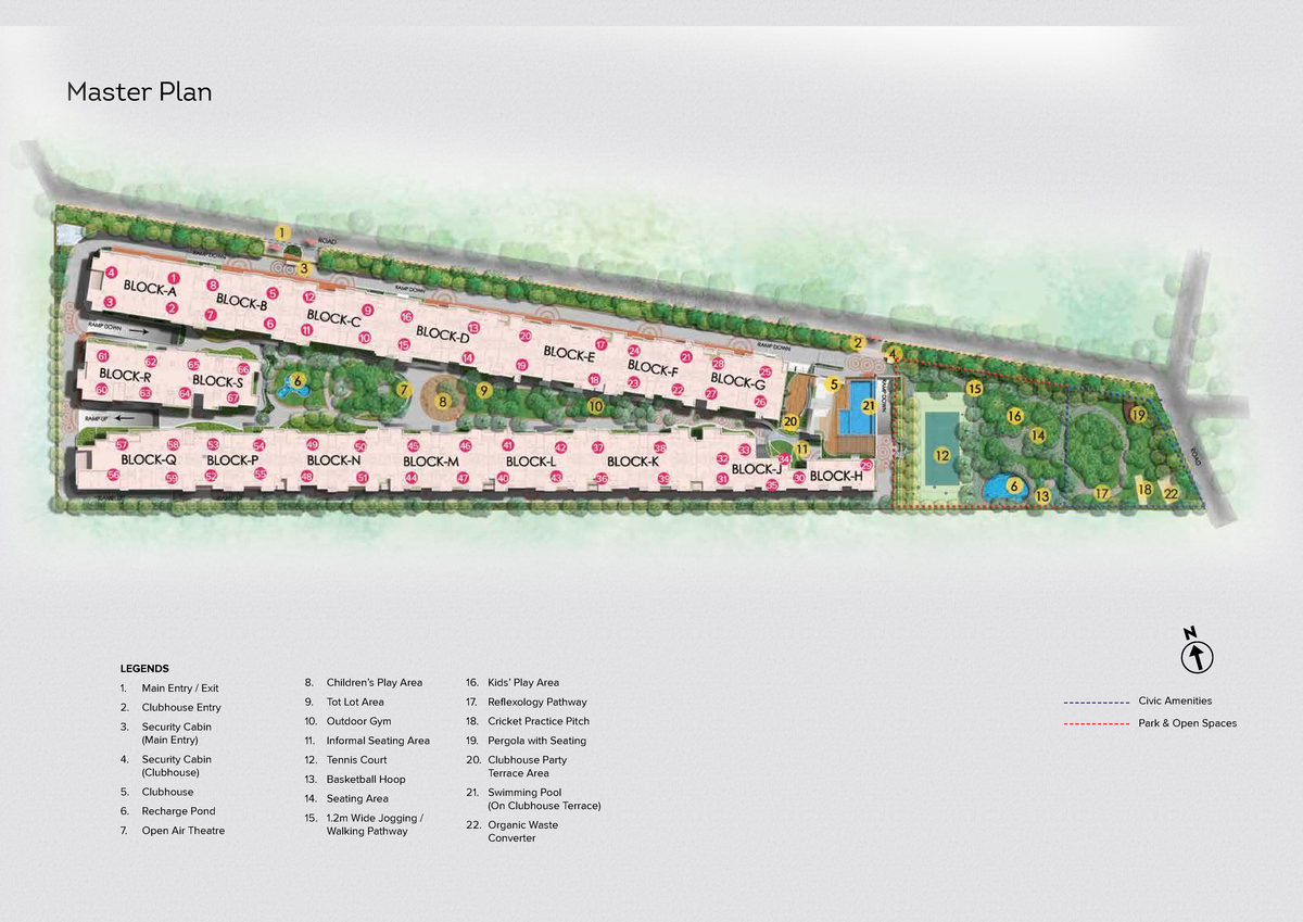 Brigade Woods Masterplan - Master Plan LEGENDS Main Entry / Exit ...