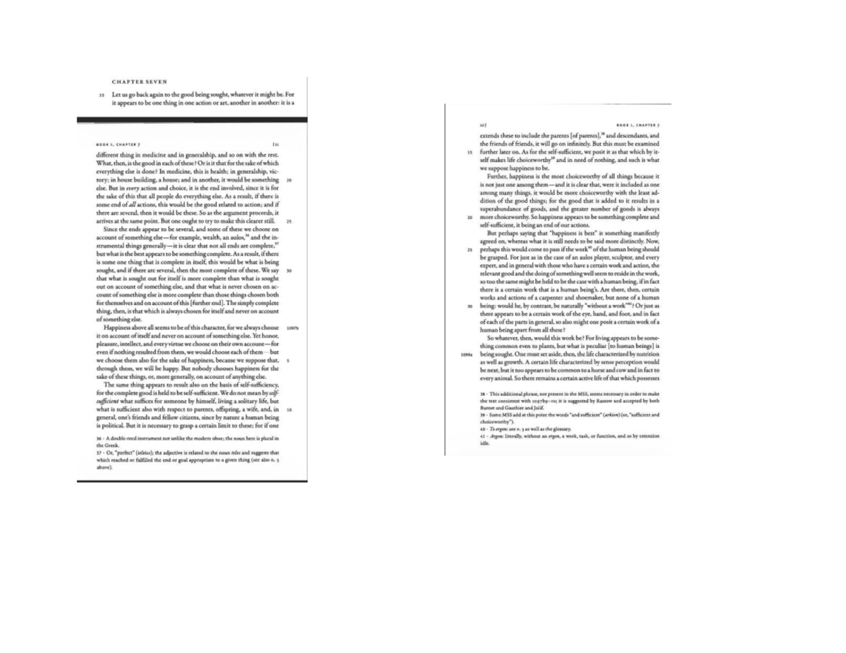 BOOK 1, CHAPTER 7: Exploring the Concept of the Good and Happiness ...