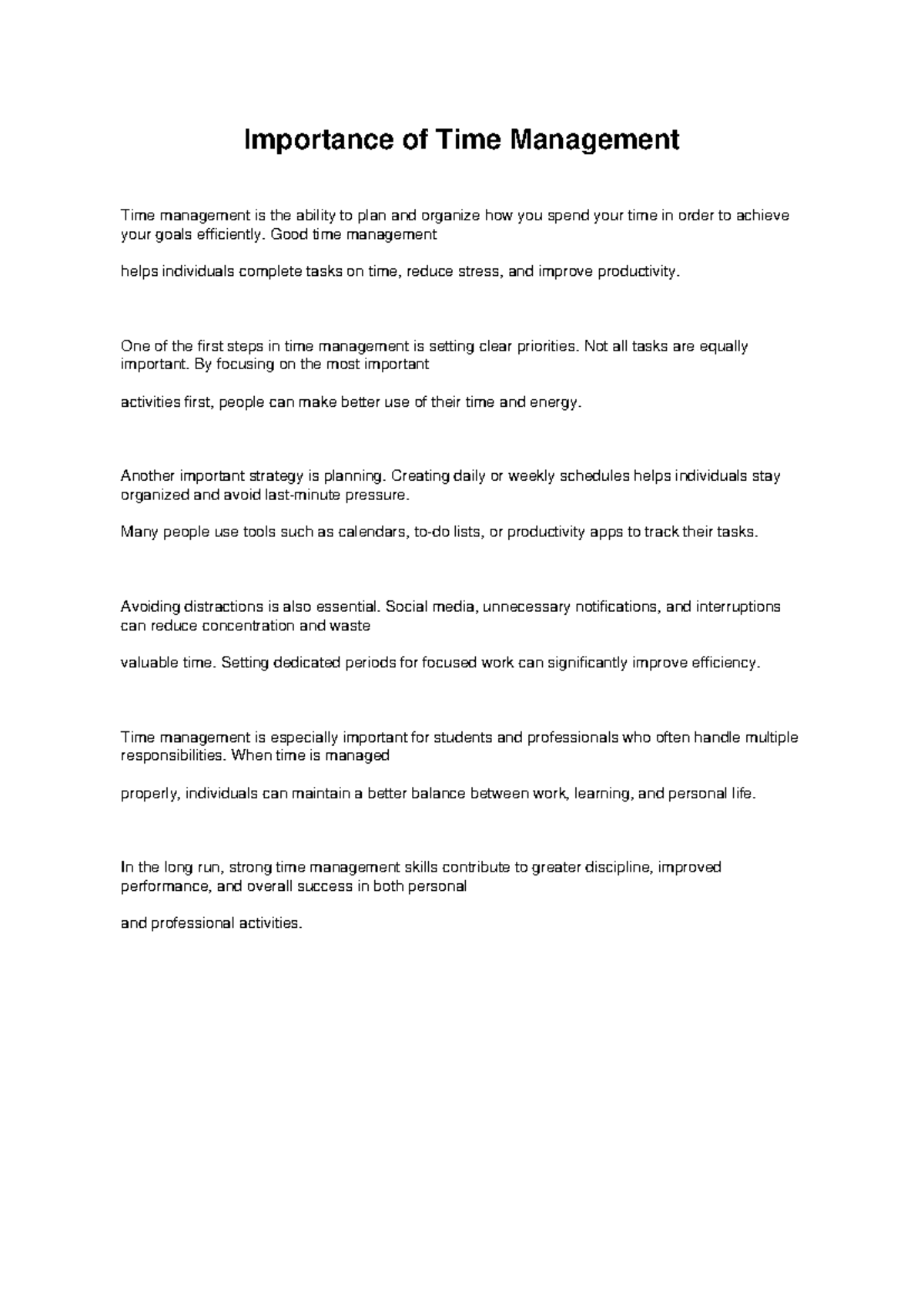 Time Management Strategies for Success: A Comprehensive Guide - Studocu