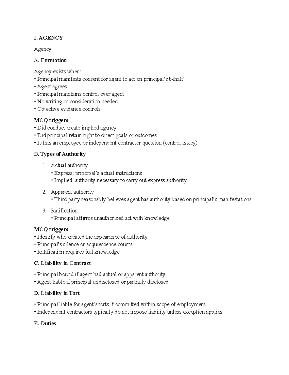 Understanding Business Organizations: Agency, Liability, and Structure ...