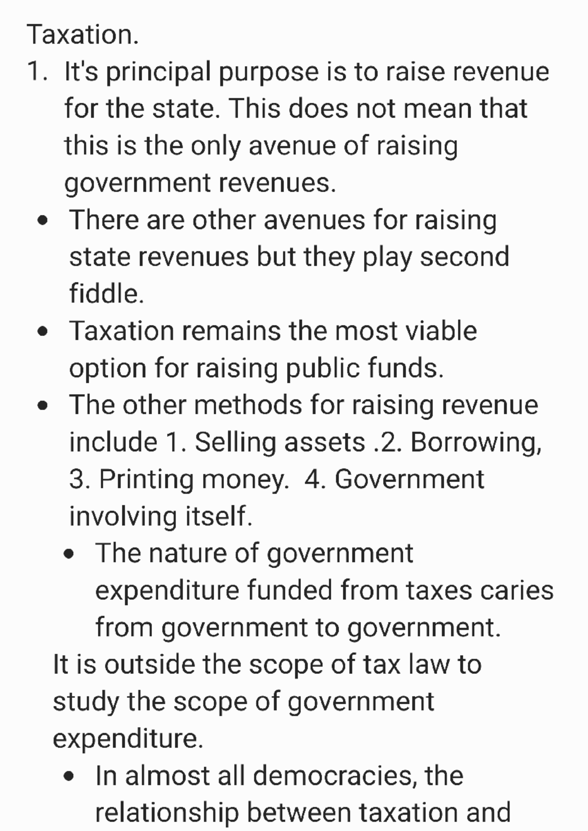 Tax Law (Course Code: TL101) - Comprehensive Taxation Notes - Studocu