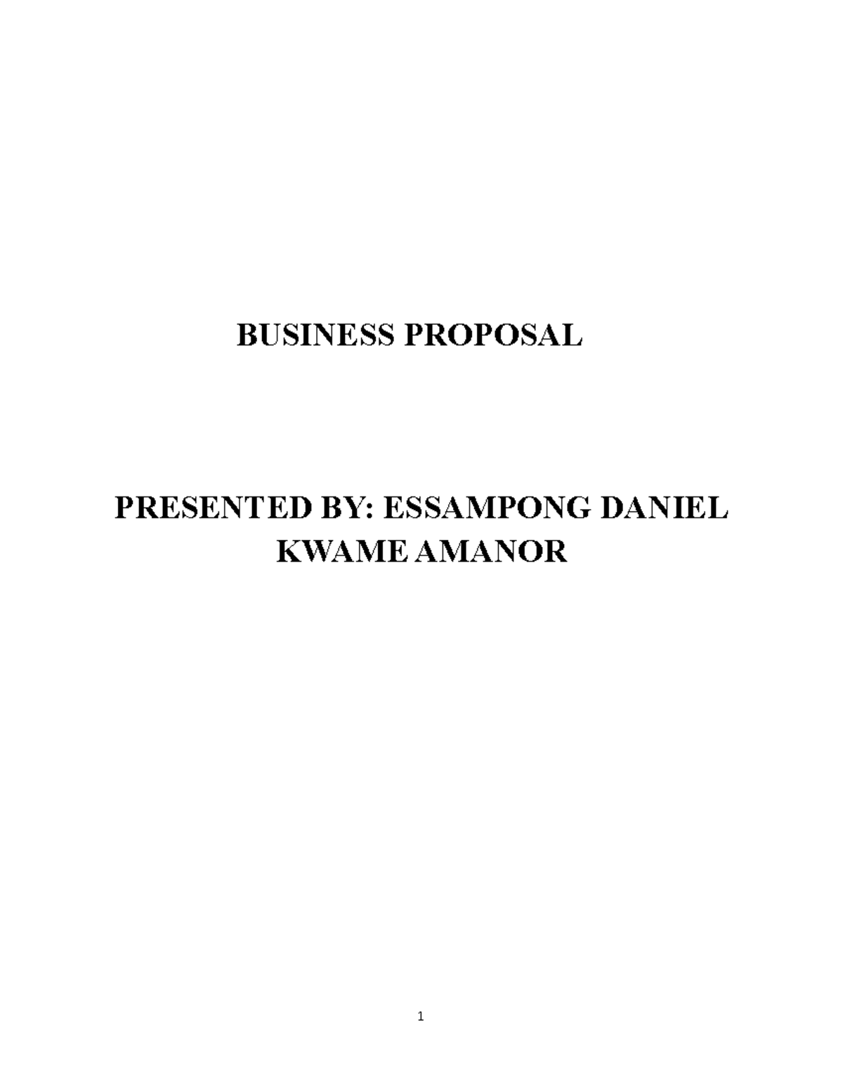 BUS 101: Business Proposal for Danpoint Global Embroidery Services ...