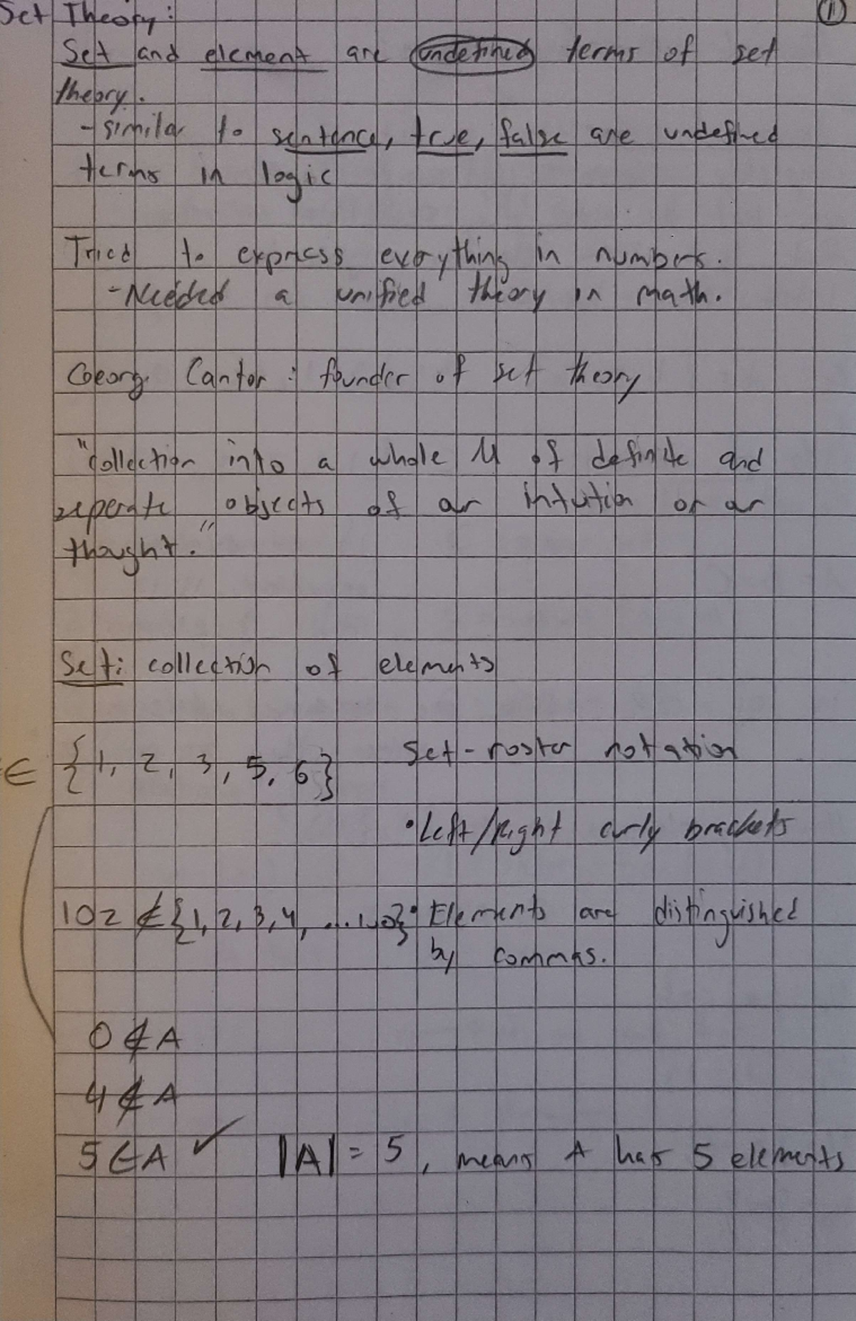 Set Theory Concepts and Notations - MAT 204 Lecture Notes - Studocu